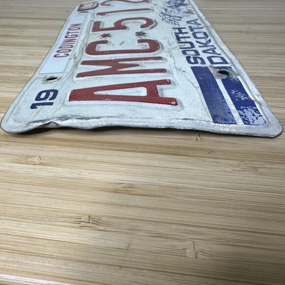 Vintage 1986 South Dakota License Plate AMC 512 Codington County Mount Rushmore - Picture 7 of 10